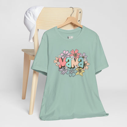 Retro Floral "Mama" Tee