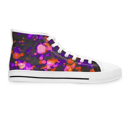 Paint Splatter - Women's High Top Halloween Sneakers