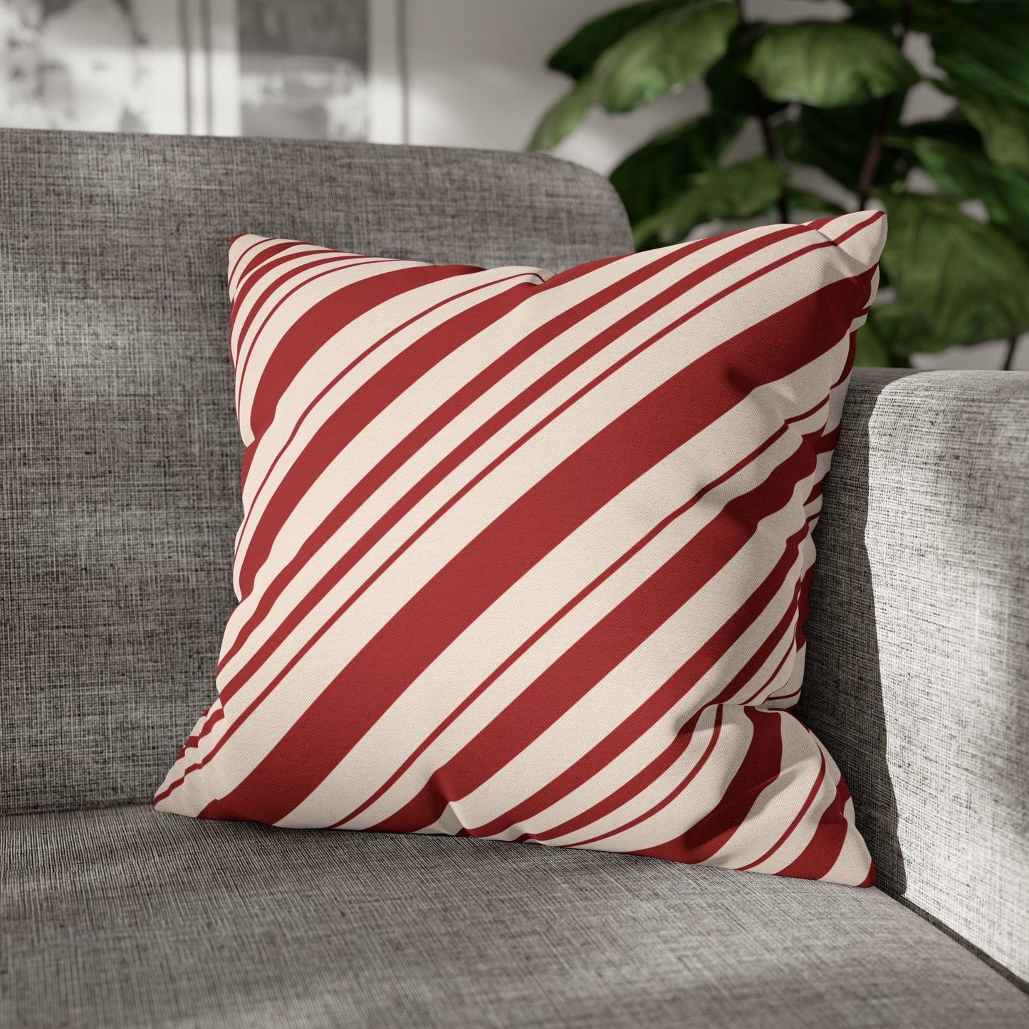 Candy Stripes Christmas Pillow Cover