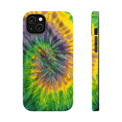 Mardi Gras Tie-Dye Print MagSafe Tough Case for iPhone