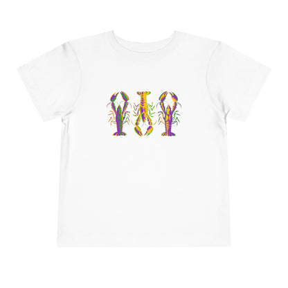 TODDLER Crawfish Mardi Gras Tee for Toddlers