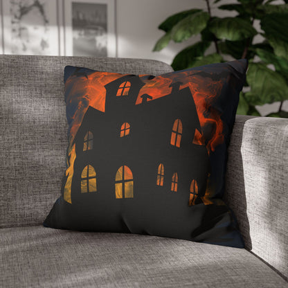 Haunted House 3 - Halloween Pillow Cover