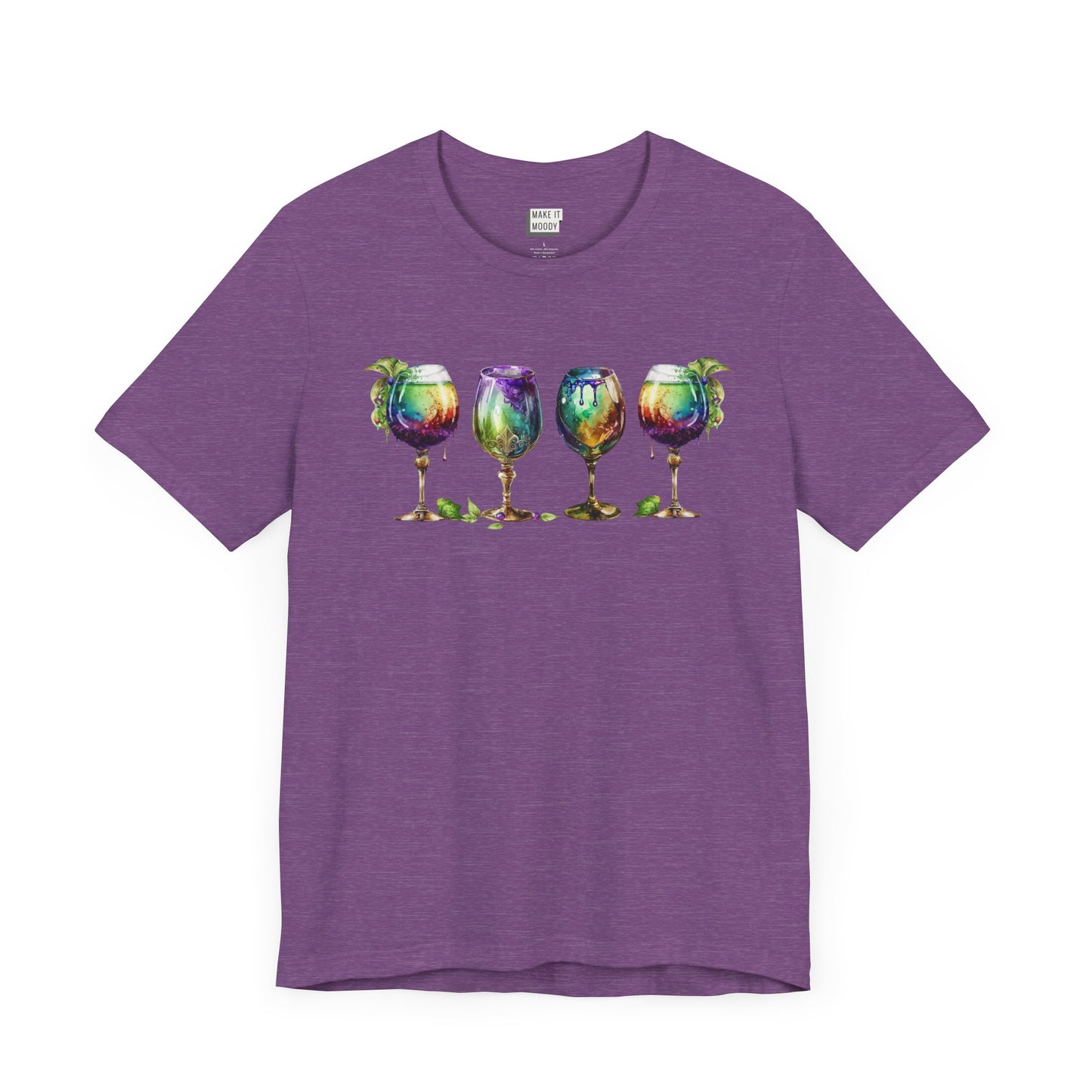 Watercolor Goblet Mardi Gras Tee