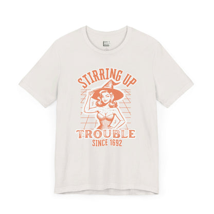 "Stirring Up Trouble Since 1692" Halloween Tee