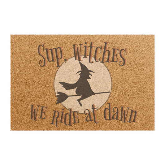 "Sup, Witches" Halloween Doormat