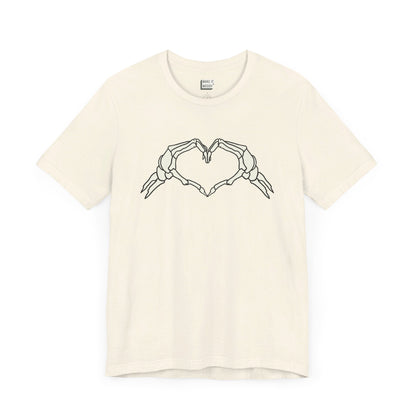 Skeleton Heart Hands Halloween Tee