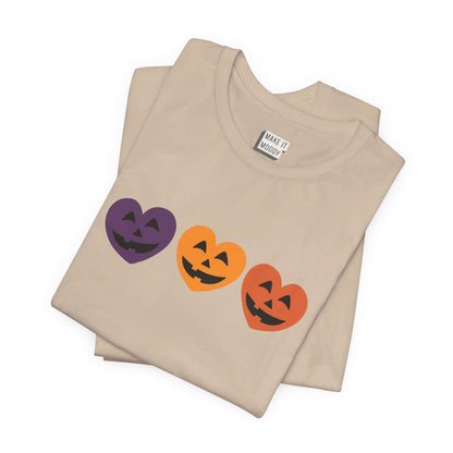 Jack-o-Lantern Hearts Halloween Tee