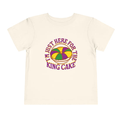 TODDLER "I'm Just Here for the King Cake" Tee for Toddlers