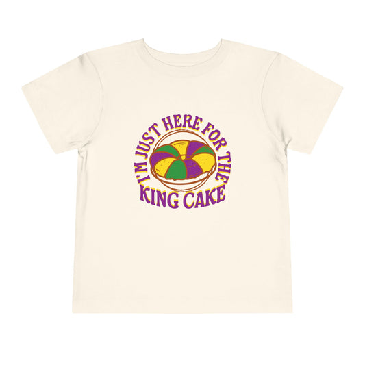 TODDLER "I'm Just Here for the King Cake" Tee for Toddlers