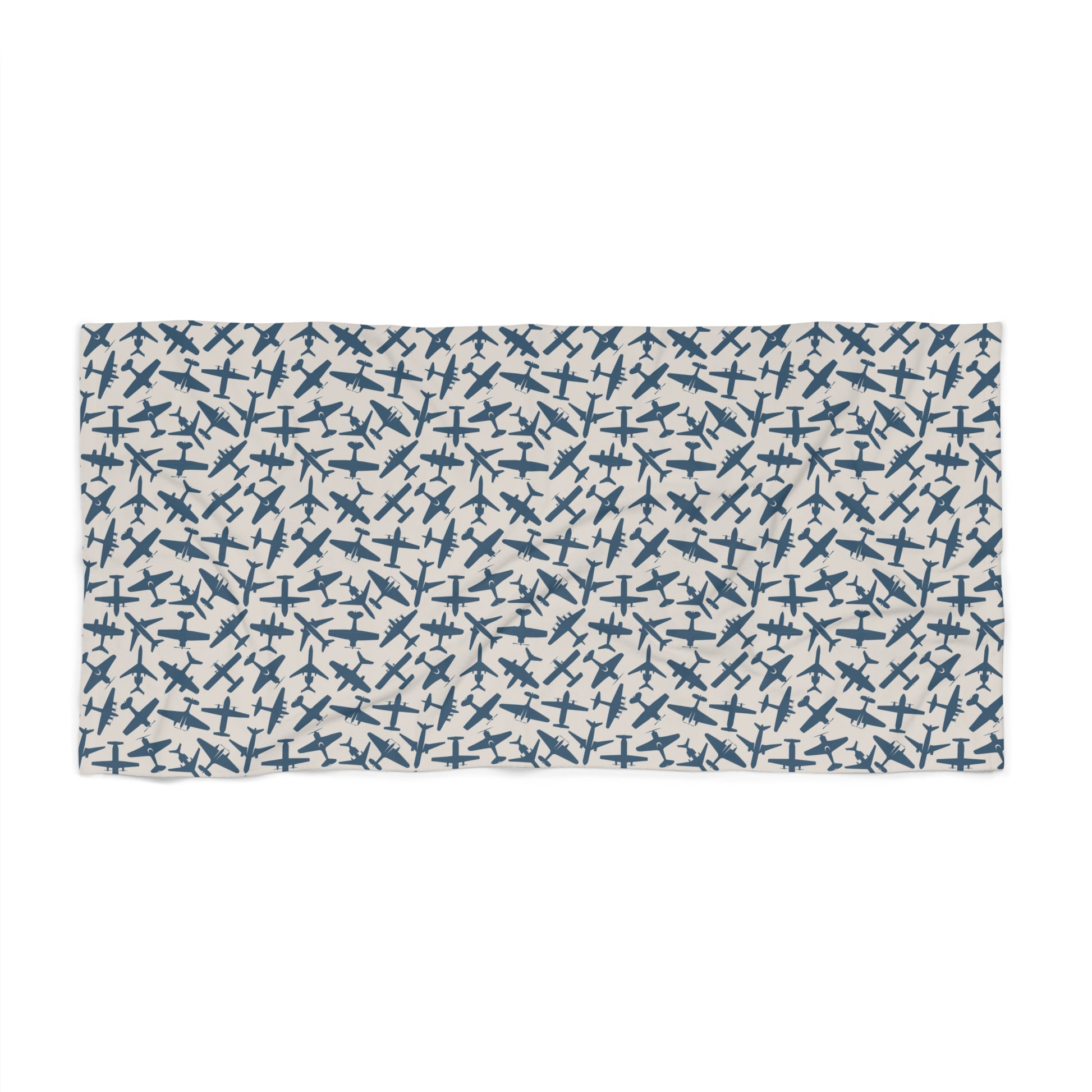 aviation merchandise, airplane patterned beach towel  