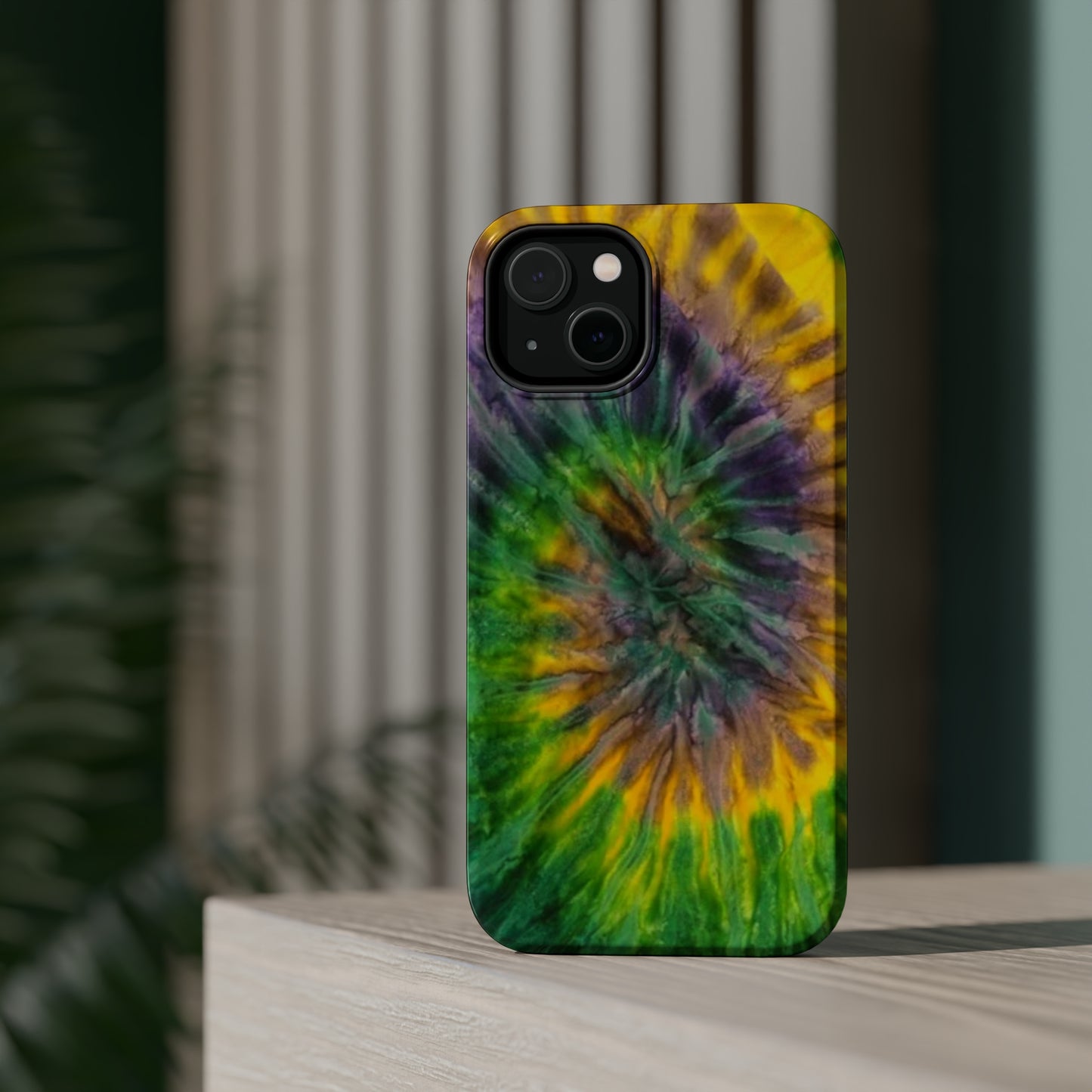 Mardi Gras Tie-Dye Print MagSafe Tough Case for iPhone