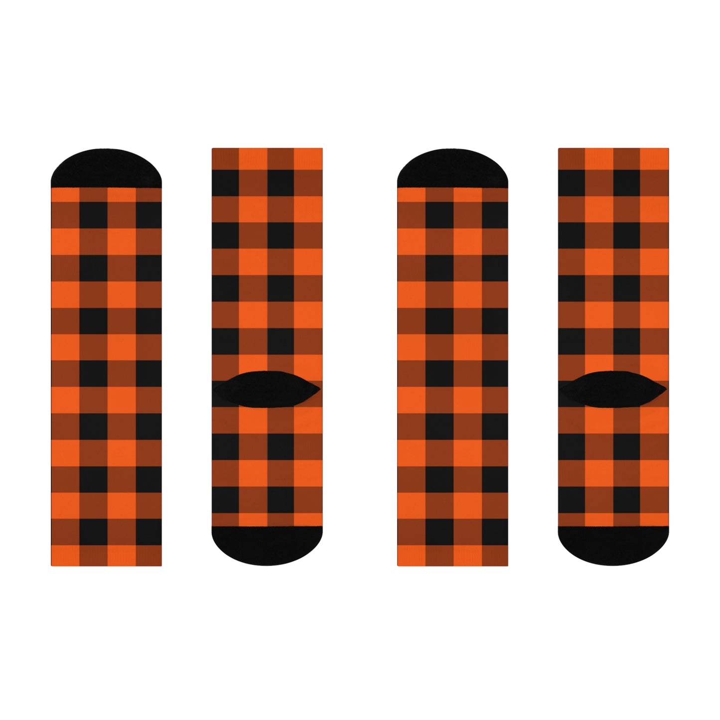 Halloween Gingham - Premium Unisex Crew Socks