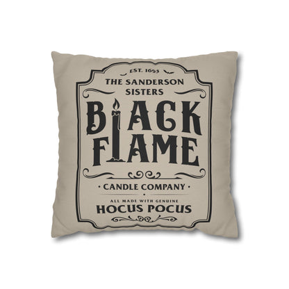 Black Flame - Halloween Pillow Cover