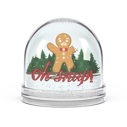 "Oh Snap!" - Funny Christmas Snow Globe