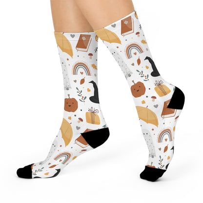 Pumpkin Spice & Everything Nice - Premium Unisex Crew Socks