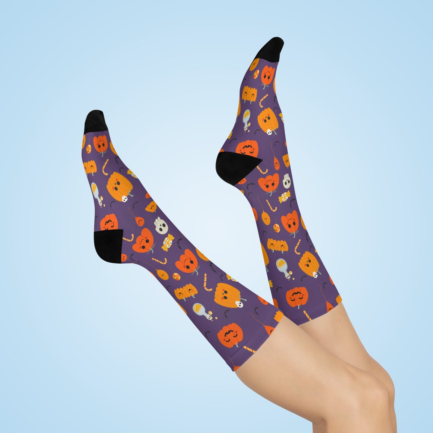 Peace, Love, & Pumpkins - Premium Unisex Crew Socks