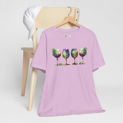 Watercolor Goblet Mardi Gras Tee