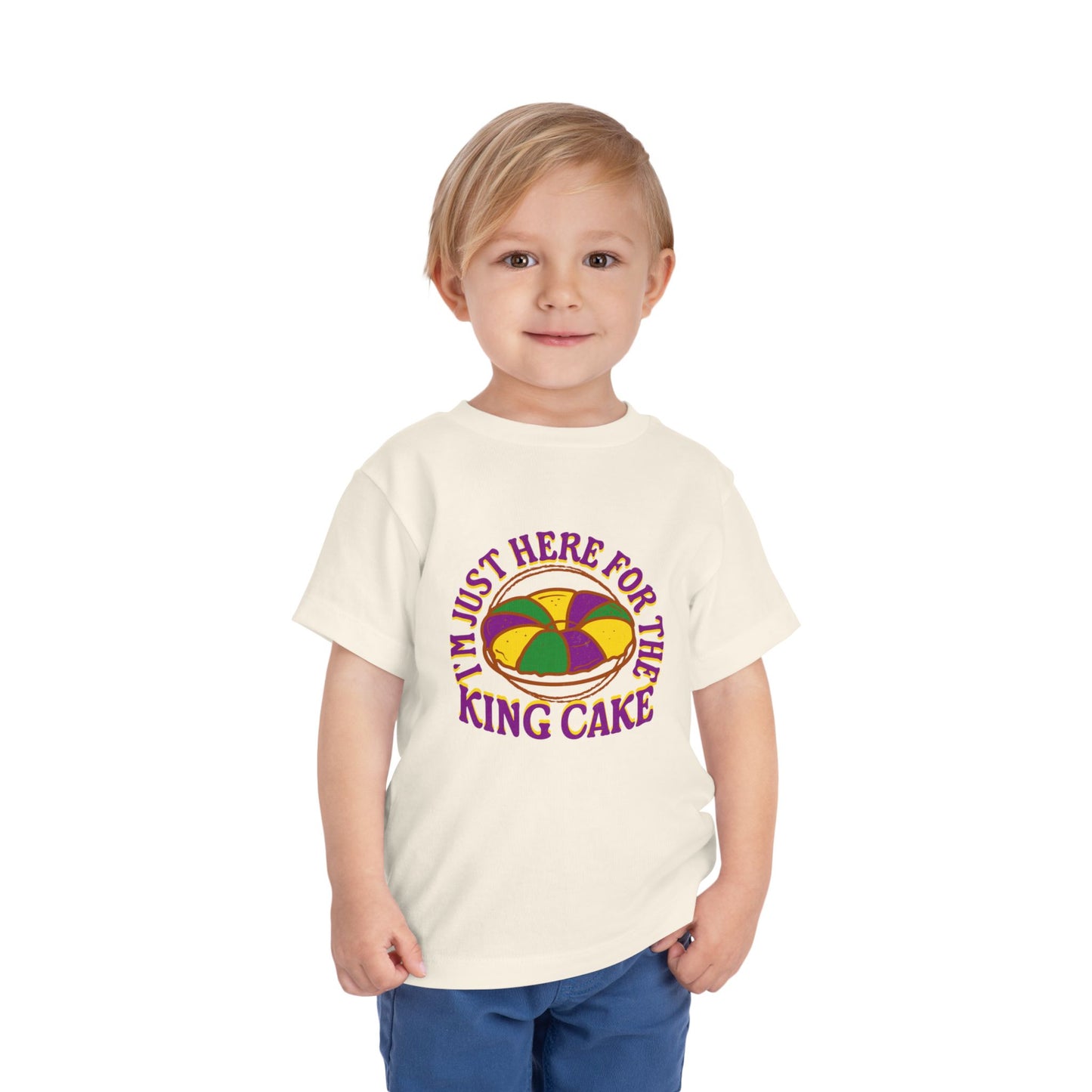 TODDLER "I'm Just Here for the King Cake" Tee for Toddlers