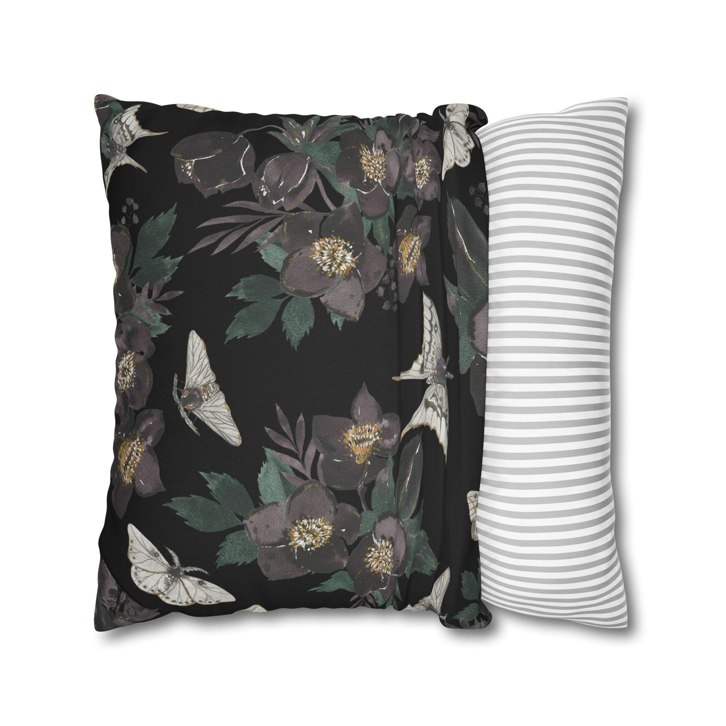 Moths & Florals - Halloween Pillow Cover