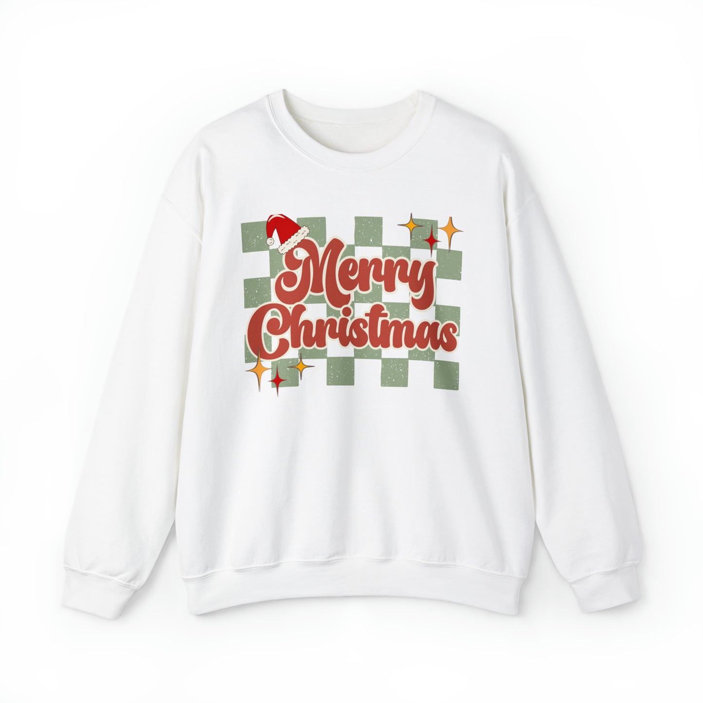 "Merry Christmas" Retro Christmas Crewneck Sweatshirt