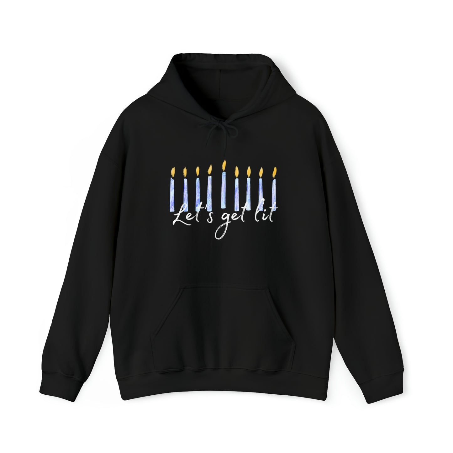 "Let's Get Lit" Hanukkah Hoodie