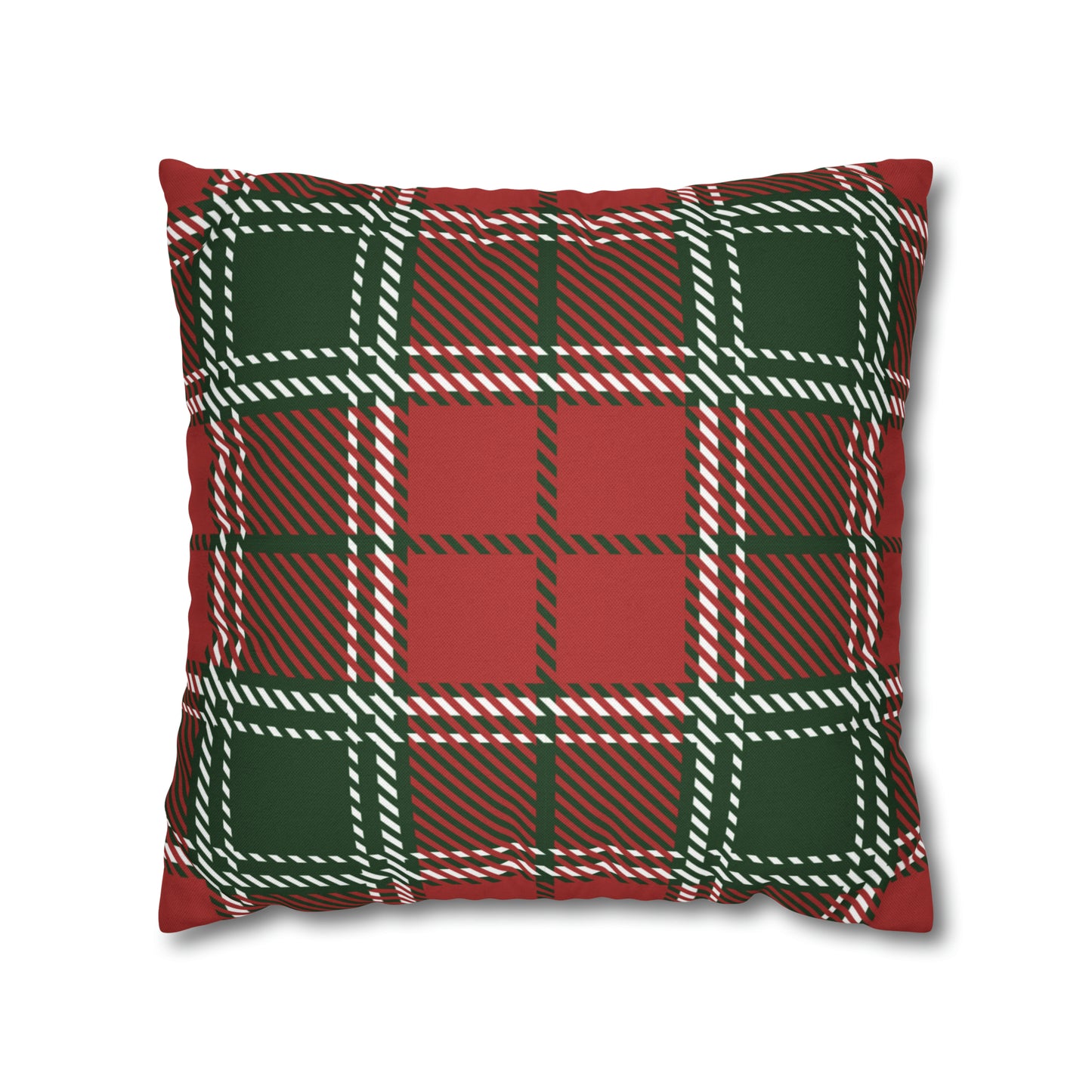 Plaid Christmas Pillow Cover