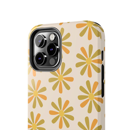 Retro Yellow Floral Phone Case