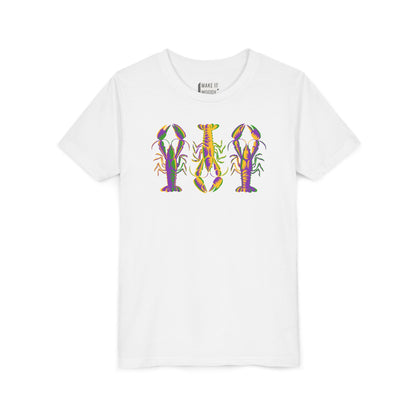 YOUTH Crawfish Mardi Gras Tee for Kids