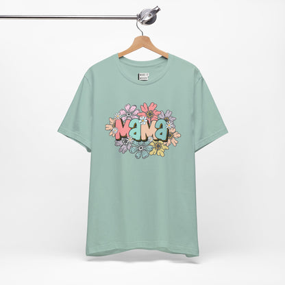 Retro Floral "Mama" Tee