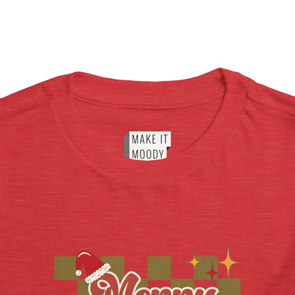 Vintage Style "Merry Christmas" - Toddler Christmas T-Shirt