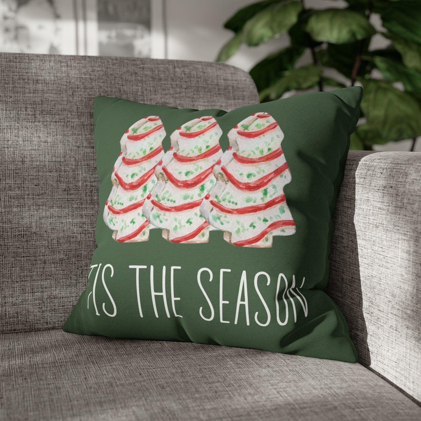 "Tis the Season" Christmas Pillow Cover