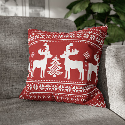 Reindeer Sweater Christmas Pillow Cover