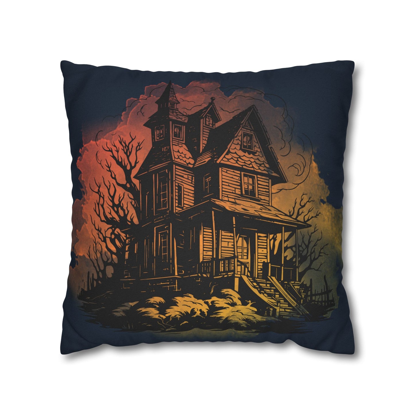 Haunted House 1 - Halloween Pillow Cover