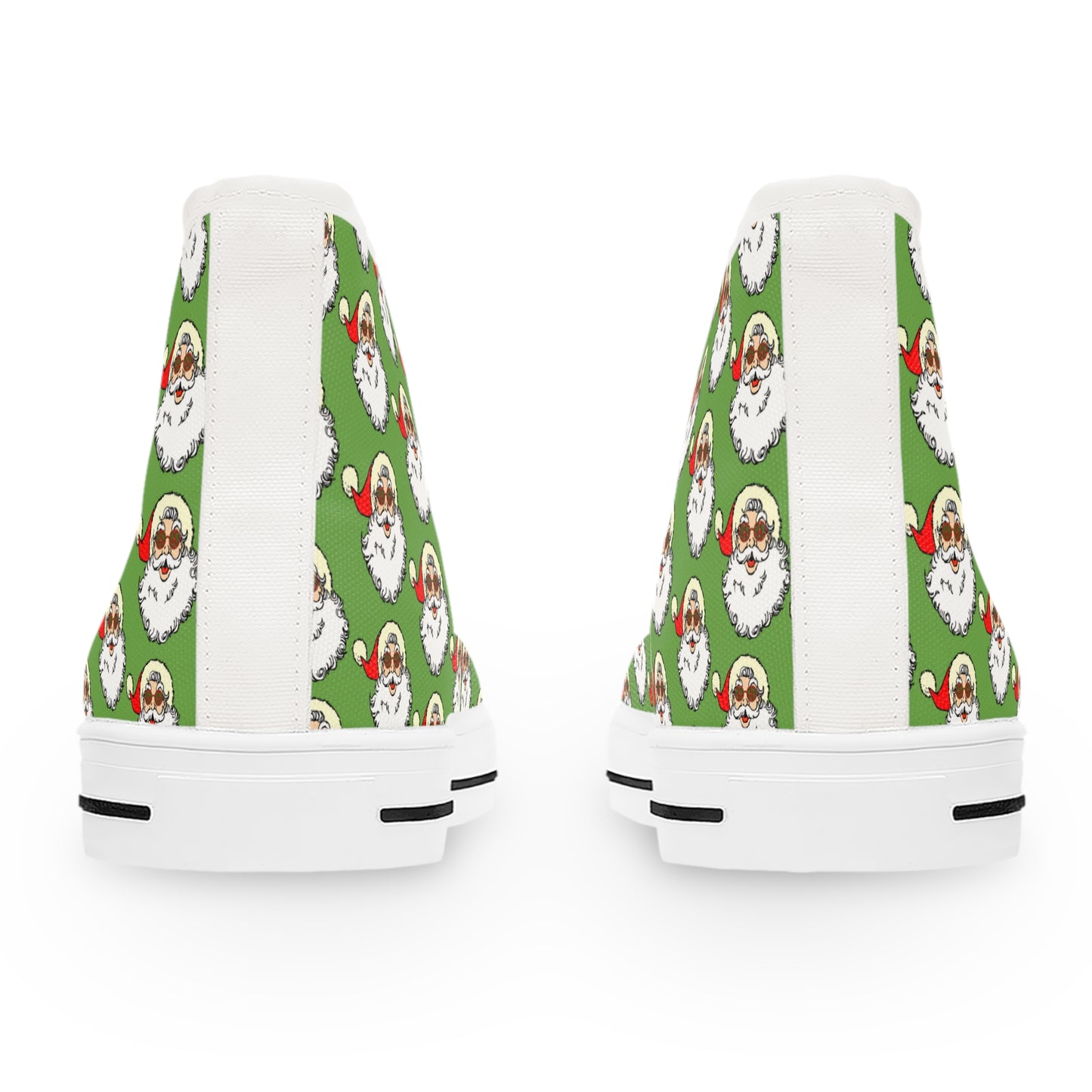 Groovy Santa - Women's High Top Christmas Sneakers