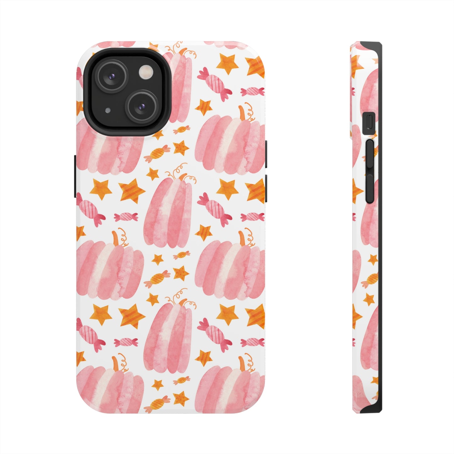 Plump Pink Pumpkins Halloween Phone Case