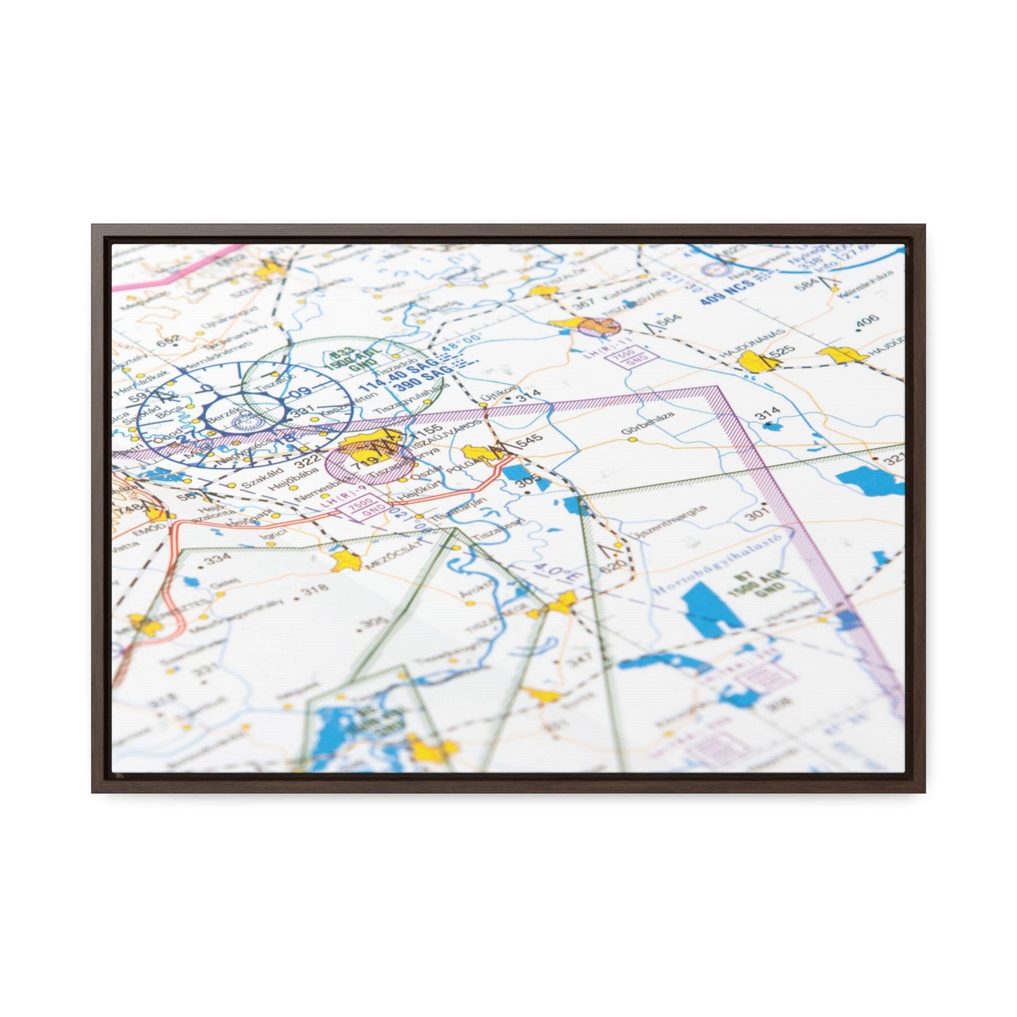 aviation gift, aviation chart wall art 8