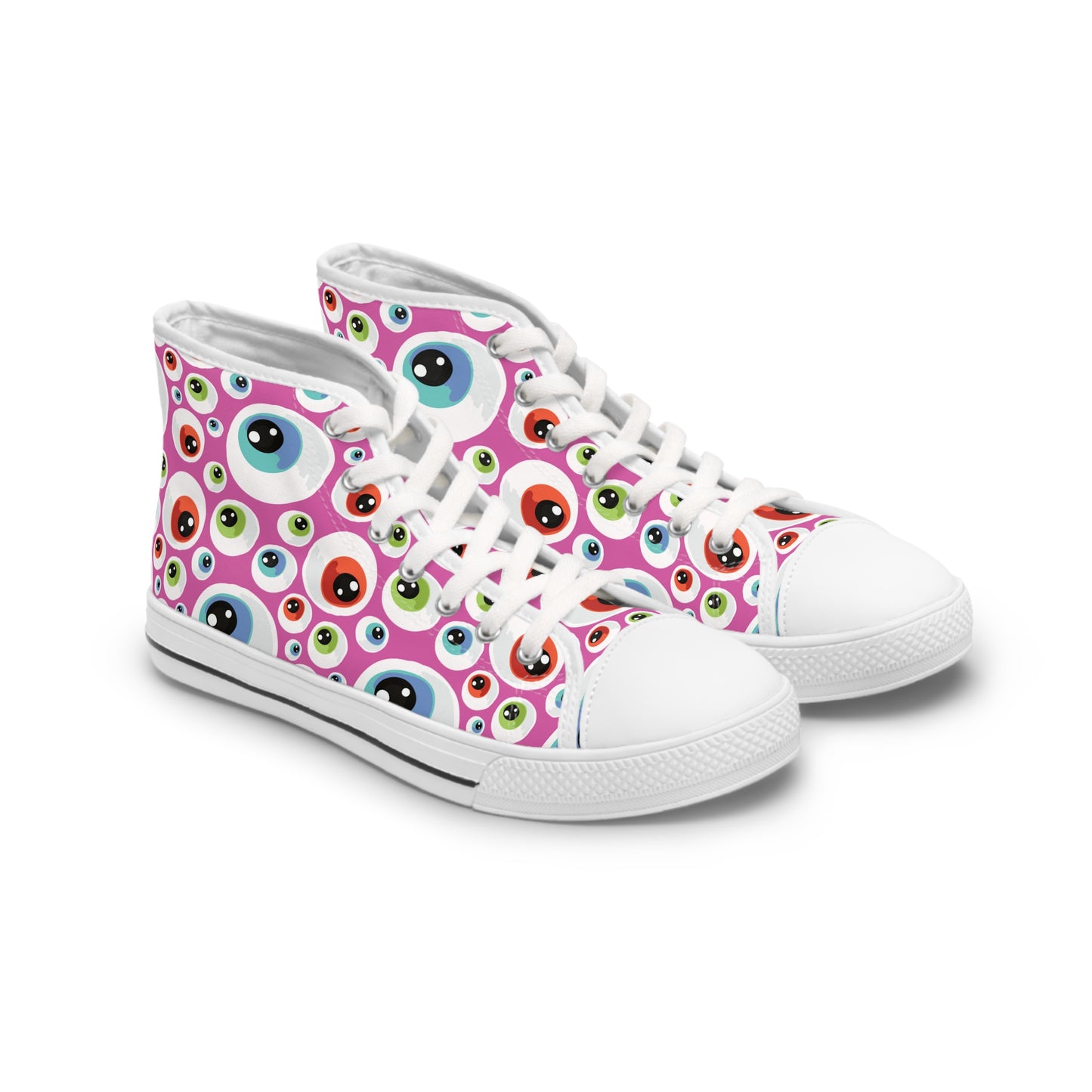 Eye Love Halloween - Women's High Top Halloween Sneakers