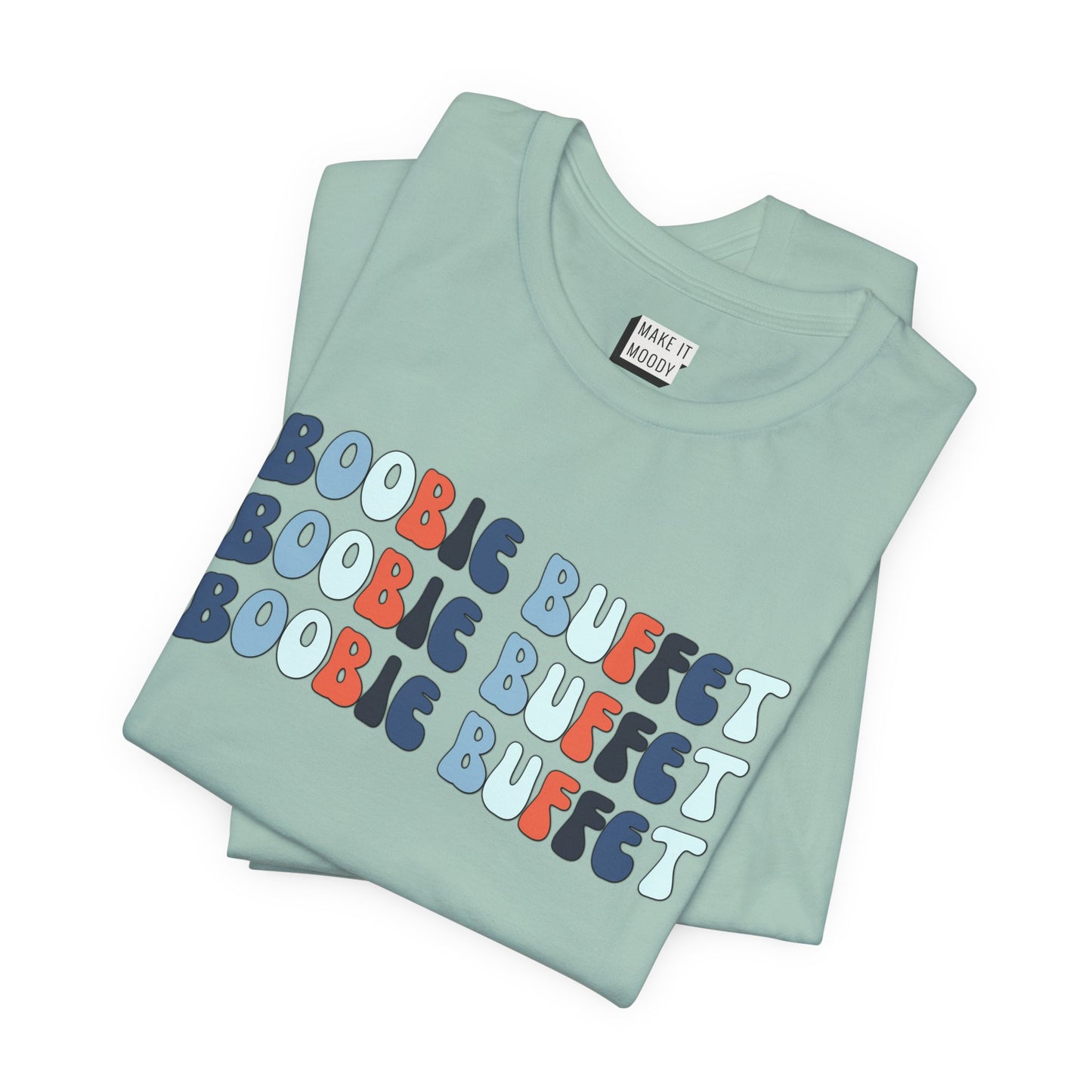 "Boobie Buffet" Retro Breastfeeding T-Shirt