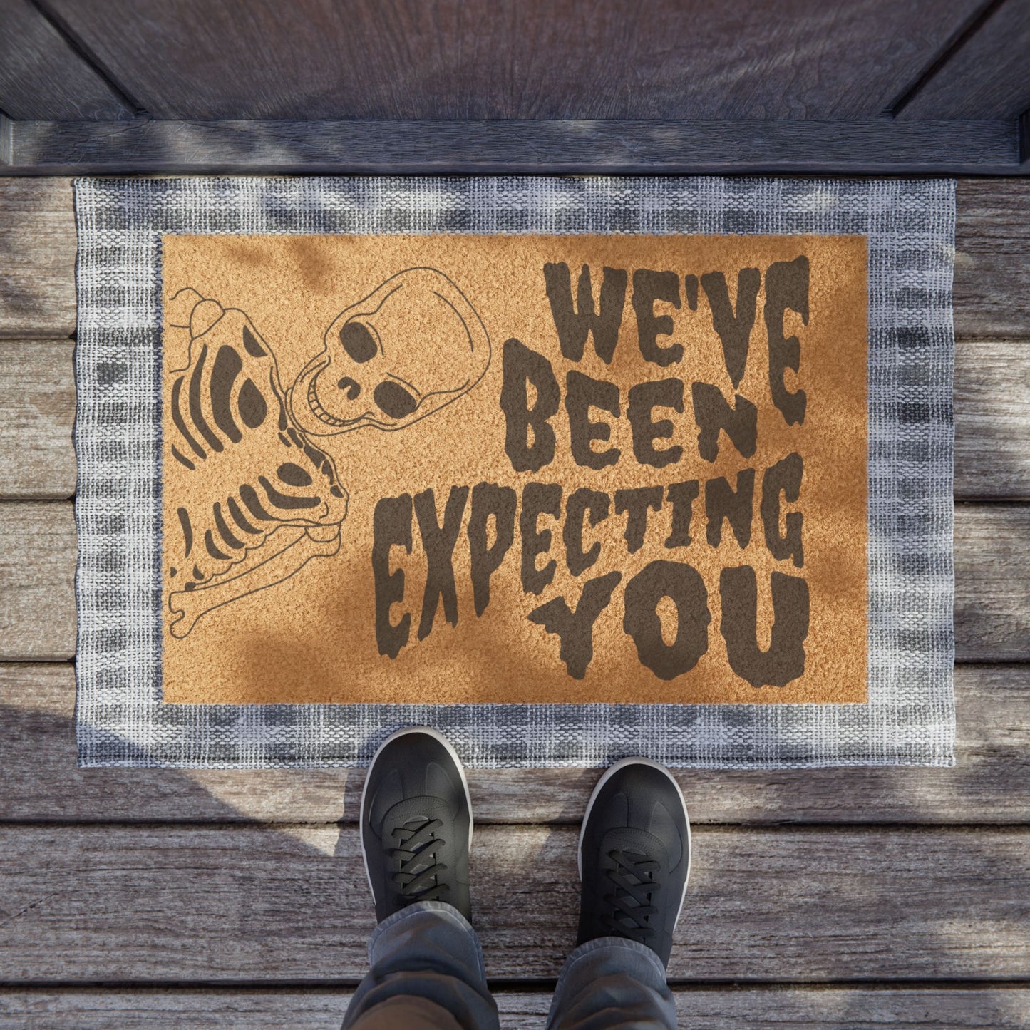 "We've Been Expecting You" Halloween Doormat