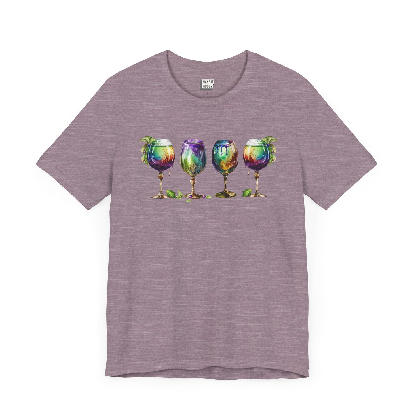 Watercolor Goblet Mardi Gras Tee