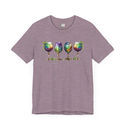 Watercolor Goblet Mardi Gras Tee