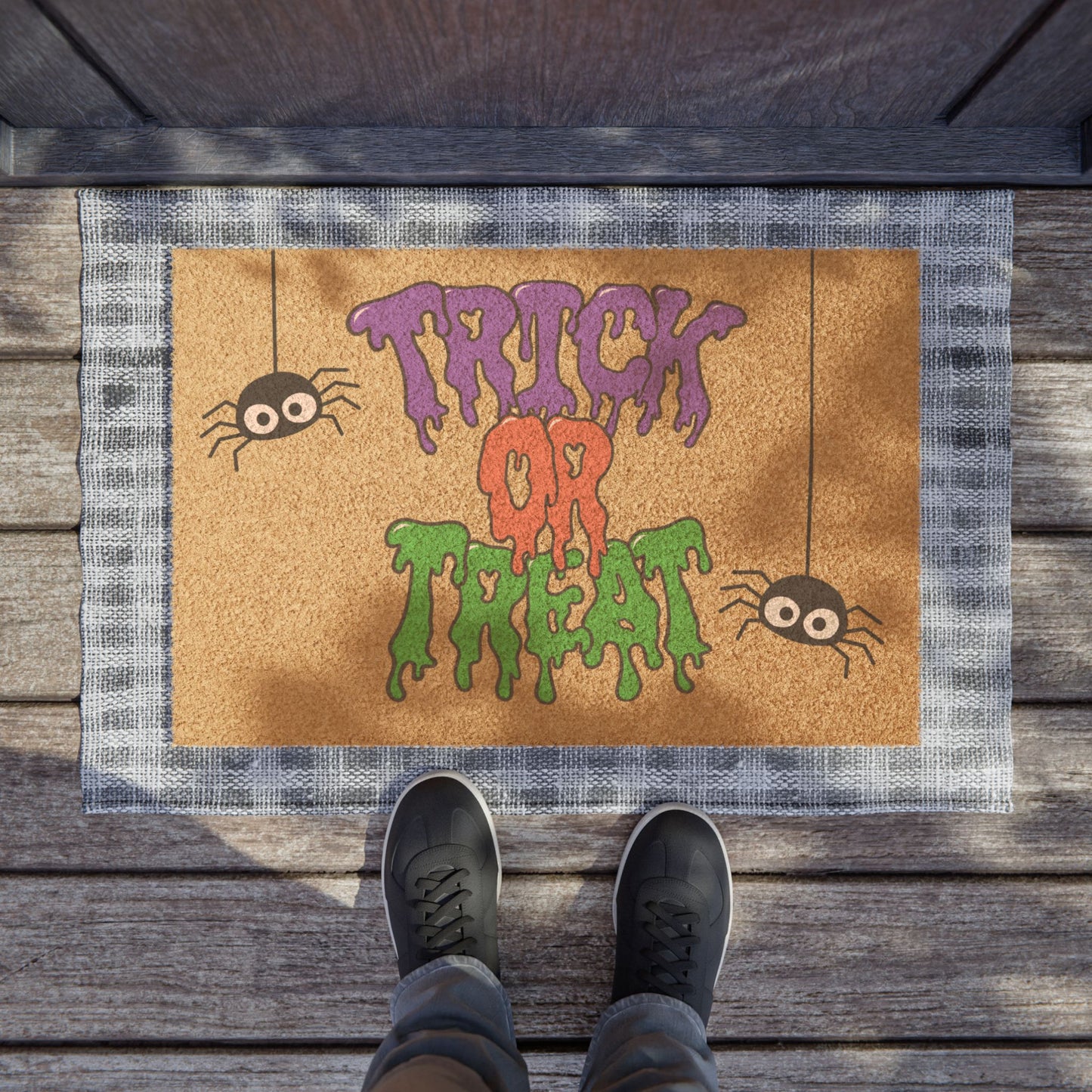 "Trick-Or-Treat" Halloween Doormat