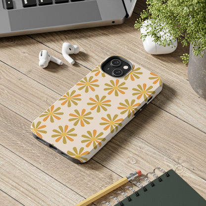 Retro Yellow Floral Phone Case