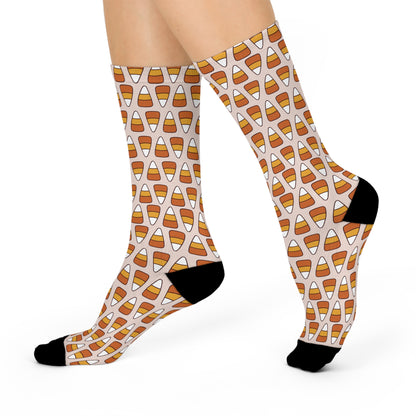 Candy Corn - Premium Unisex Crew Socks