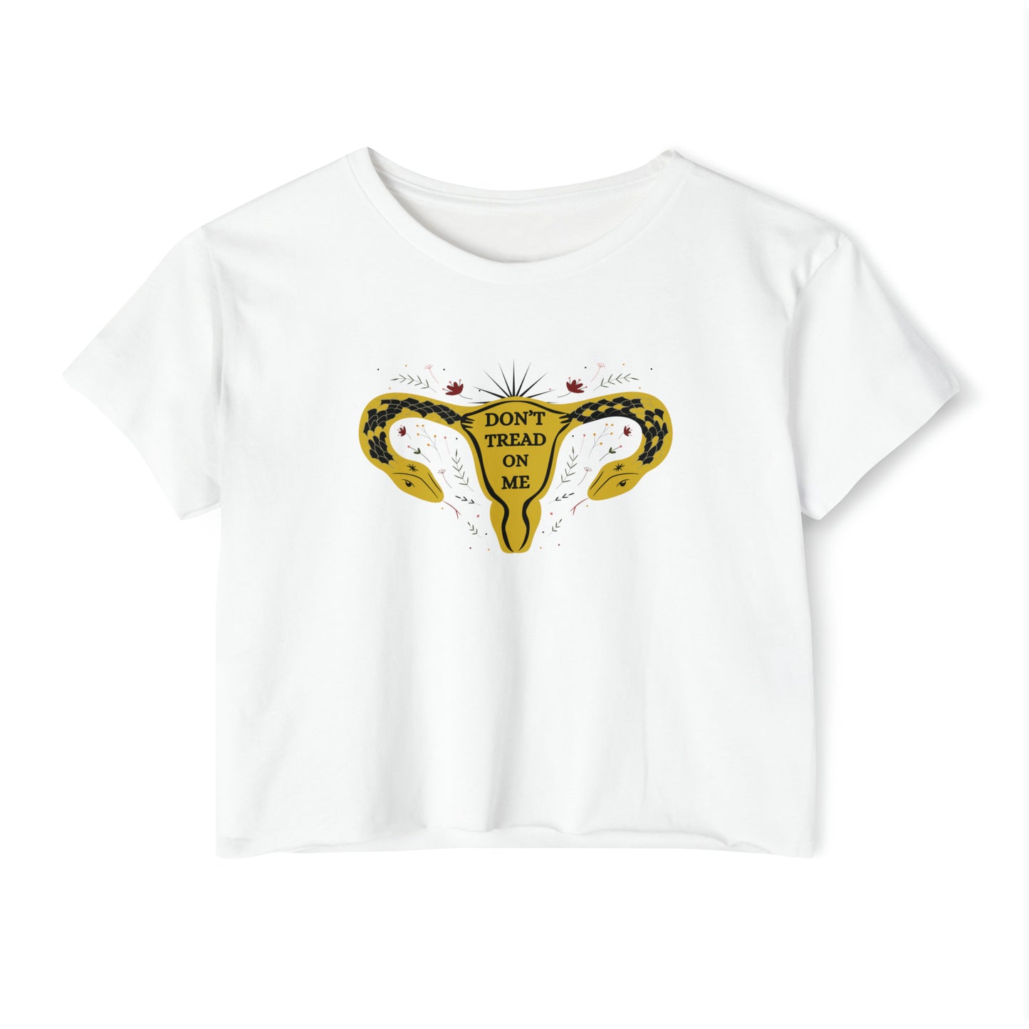 "Don't Tread on Me" Women's Rights Crop Top