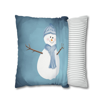 Jolly Snowman Christmas Pillow Cover