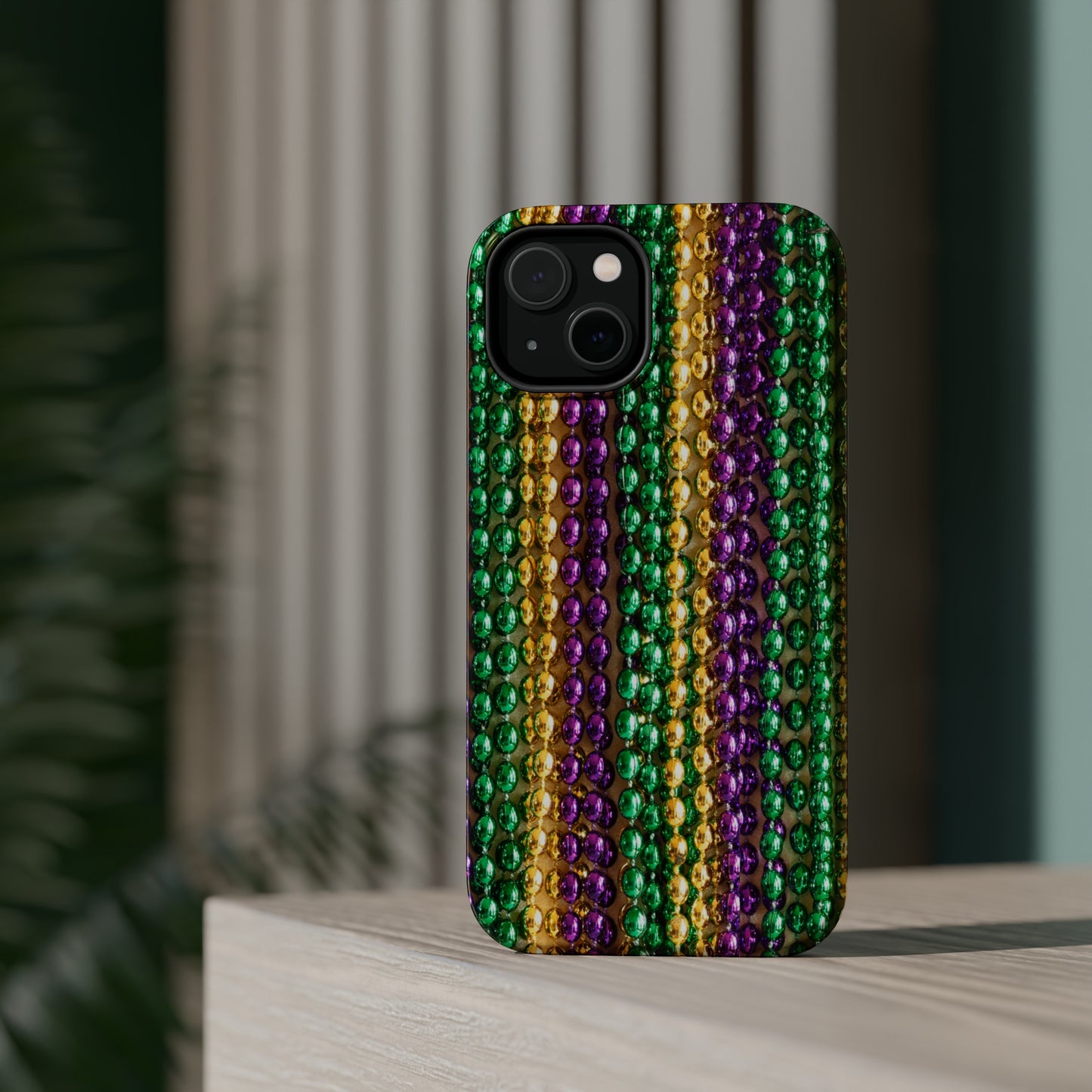 Mardi Gras Bead Print MagSafe Tough Case for iPhone