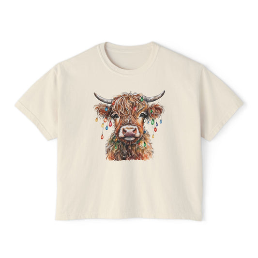 Christmas Cow - Women's Christmas T-Shirt