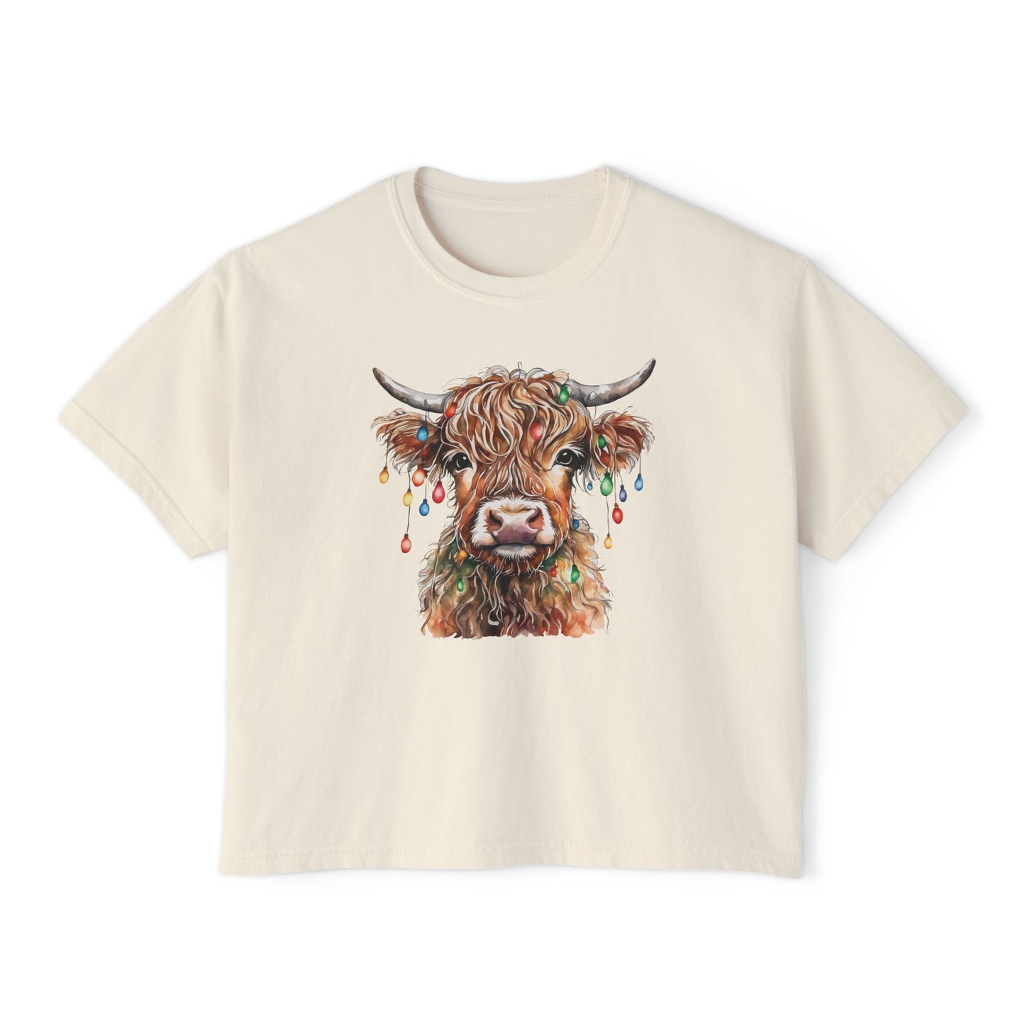 Christmas Cow - Women's Christmas T-Shirt