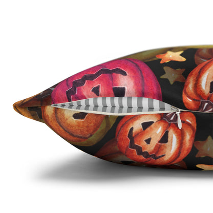 Happy Pumpkins - Halloween Pillow Cover